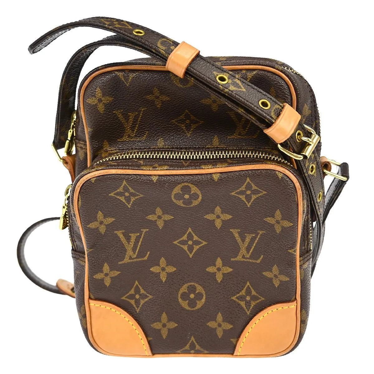 Louis Vuitton Amazone Bag Monogram Canvas Brown Canvas Shoulder Bag Bag (Pre-Owned)
