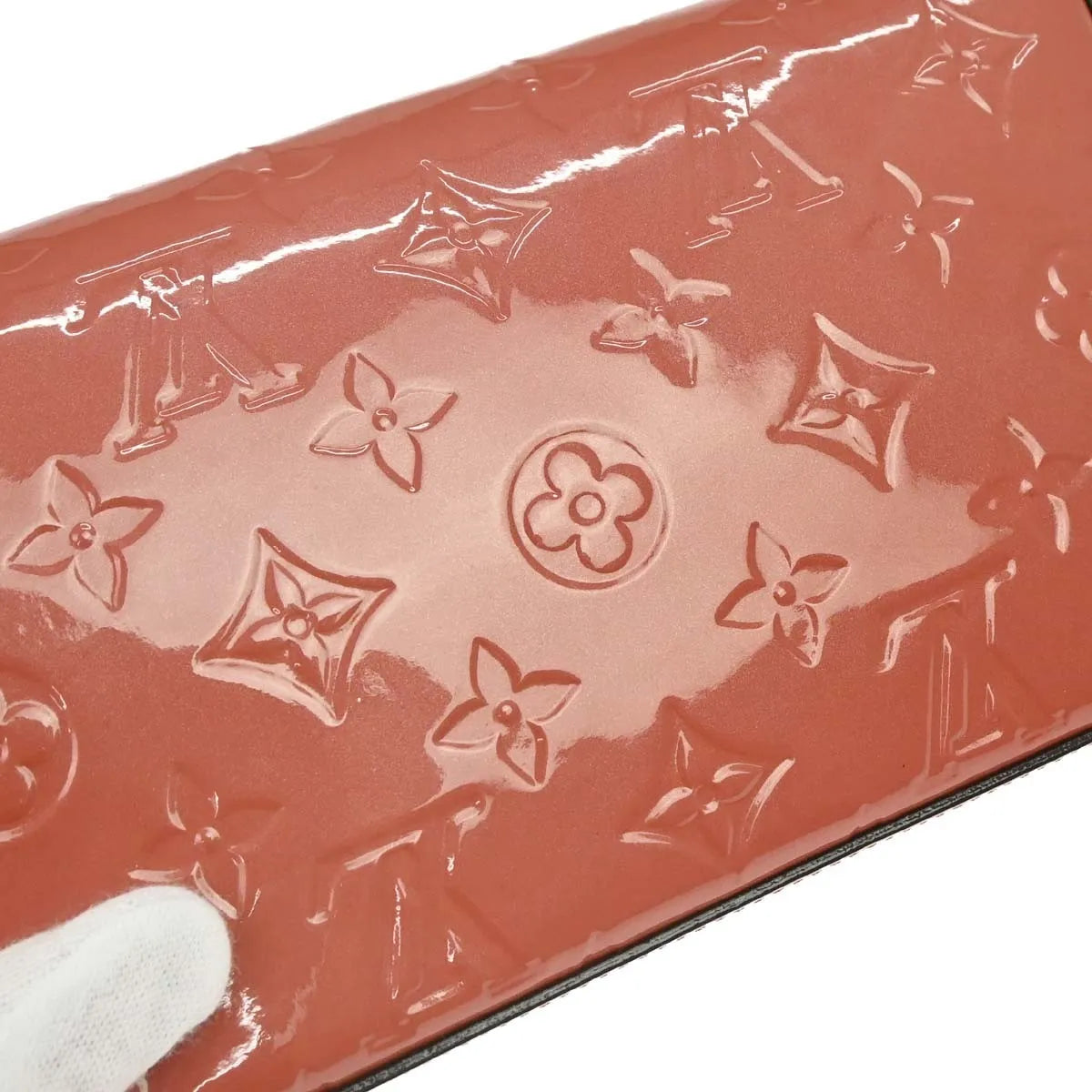 Louis Vuitton Felicie Pochette Limited Edition Valentine Dog Monogram Vernis Pink Patent_Leather Handbag (Pre-Owned)