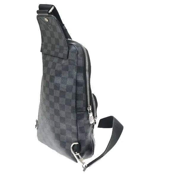 Louis Vuitton Avenue Sling Damier Graphite Gray Canvas Shoulder Bag Bag (Pre-Owned)