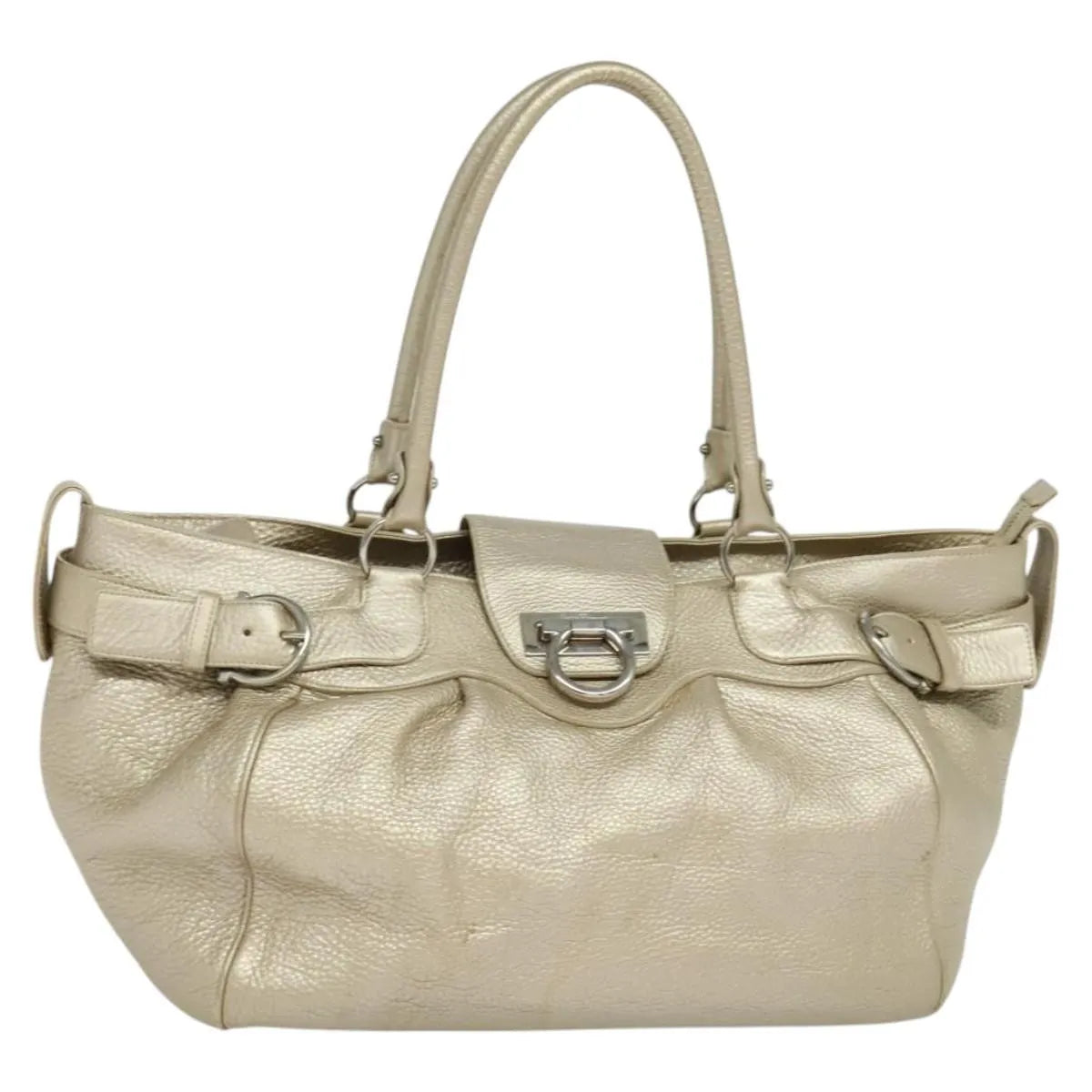Salvatore Ferragamo Gancini Tote Leather Multicolour Leather Tote Bag Bag (Pre-Owned)