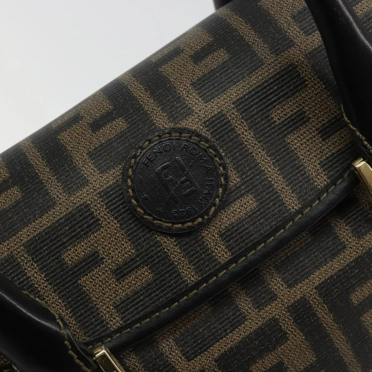 Fendi Zucca Tote Ff Motif Multicolour Canvas Handbag (Pre-Owned)