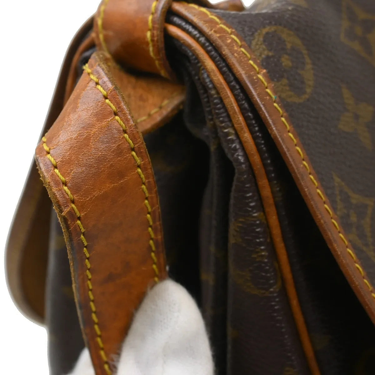 Louis Vuitton Saumur Monogram Canvas Brown Canvas Shoulder Bag Bag (Pre-Owned)