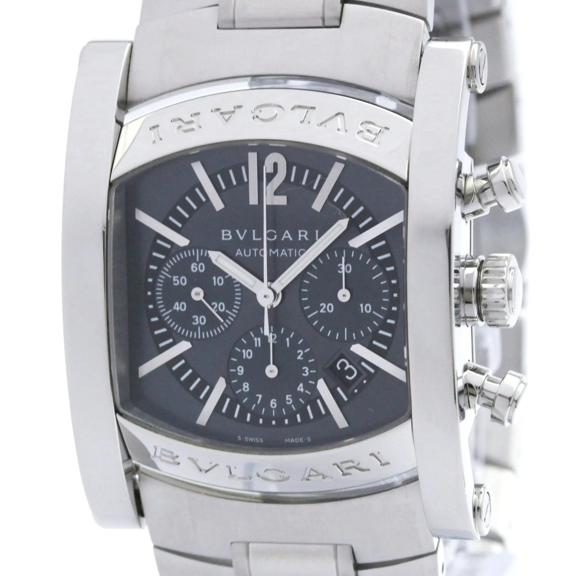 Bvlgari Assioma Chronograph Automatic Stainless Steel Watch (Pre-Owned)