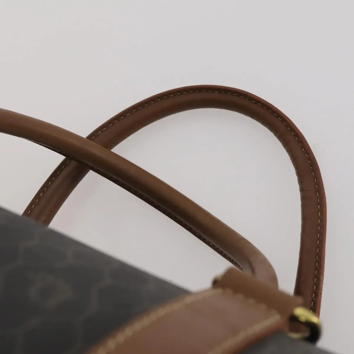 Christian Dior Vintage Honeycomb Boston Canvas And Leather Black Canvas Travel Bag Bag (Pre-Owned)