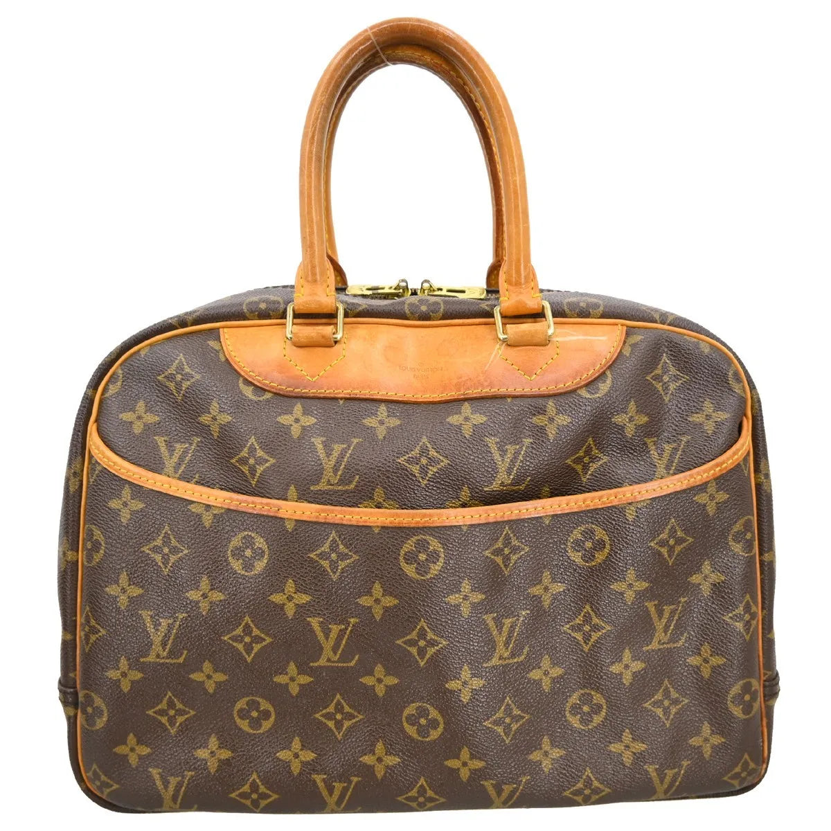 Louis Vuitton Deauville Monogram Canvas Brown Canvas Handbag (Pre-Owned)