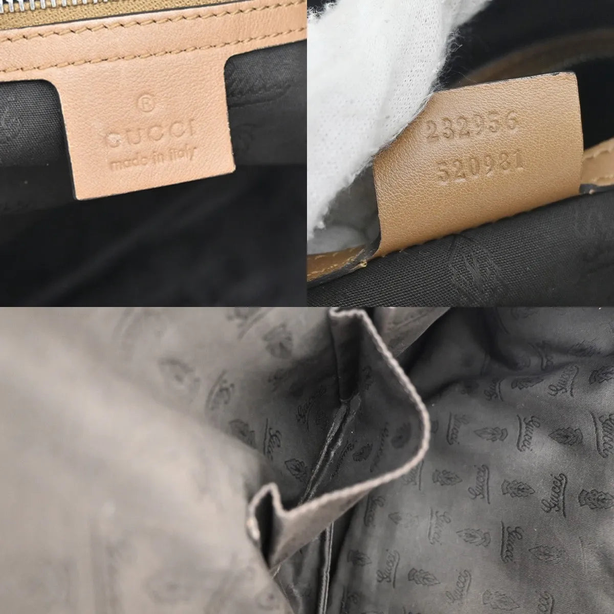 Gucci Twins Tote Guccissima Leather Brown Leather Tote Bag Bag (Pre-Owned)
