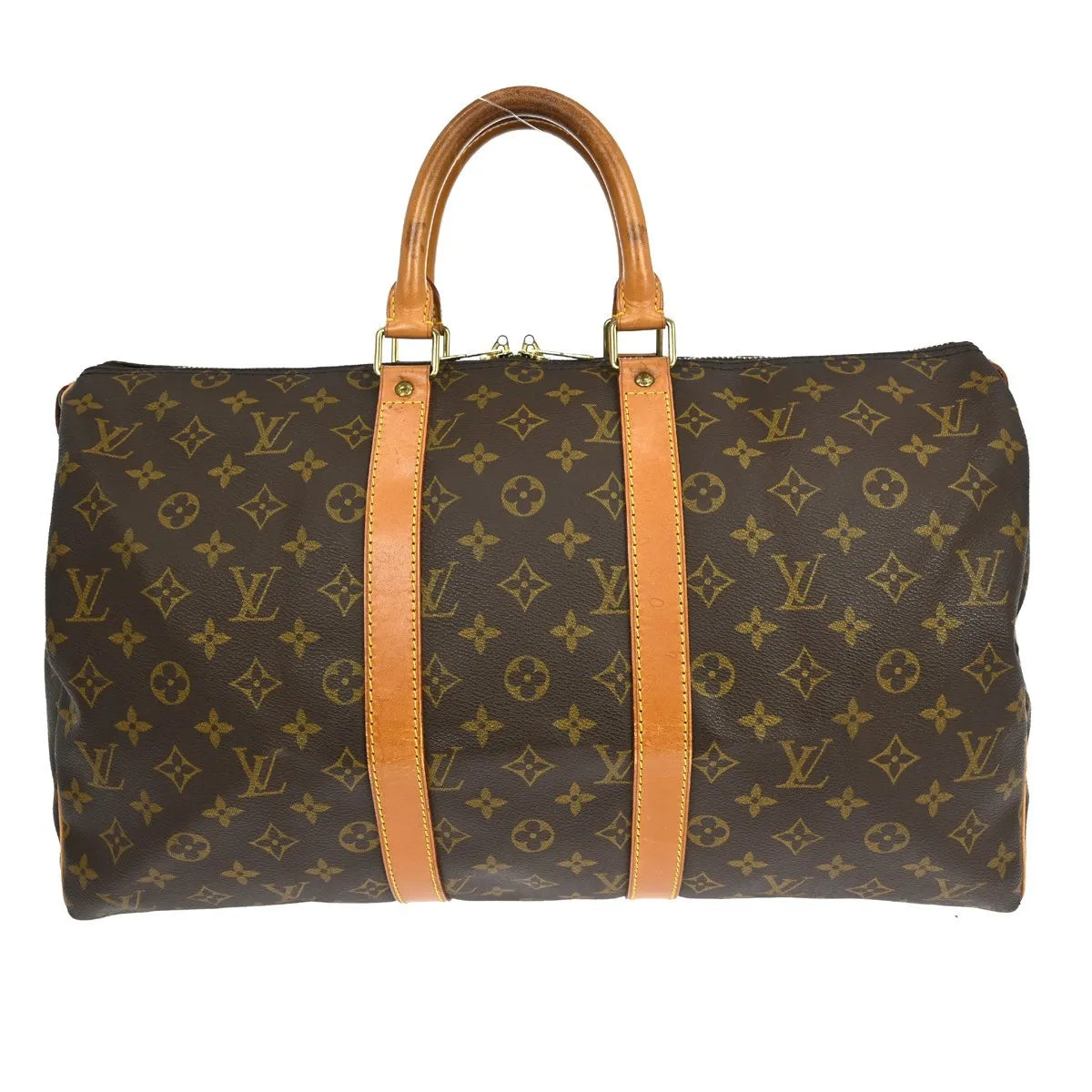 Louis Vuitton Keepall Bag Monogram Canvas Brown Canvas Travel Bag Bag (Pre-Owned)