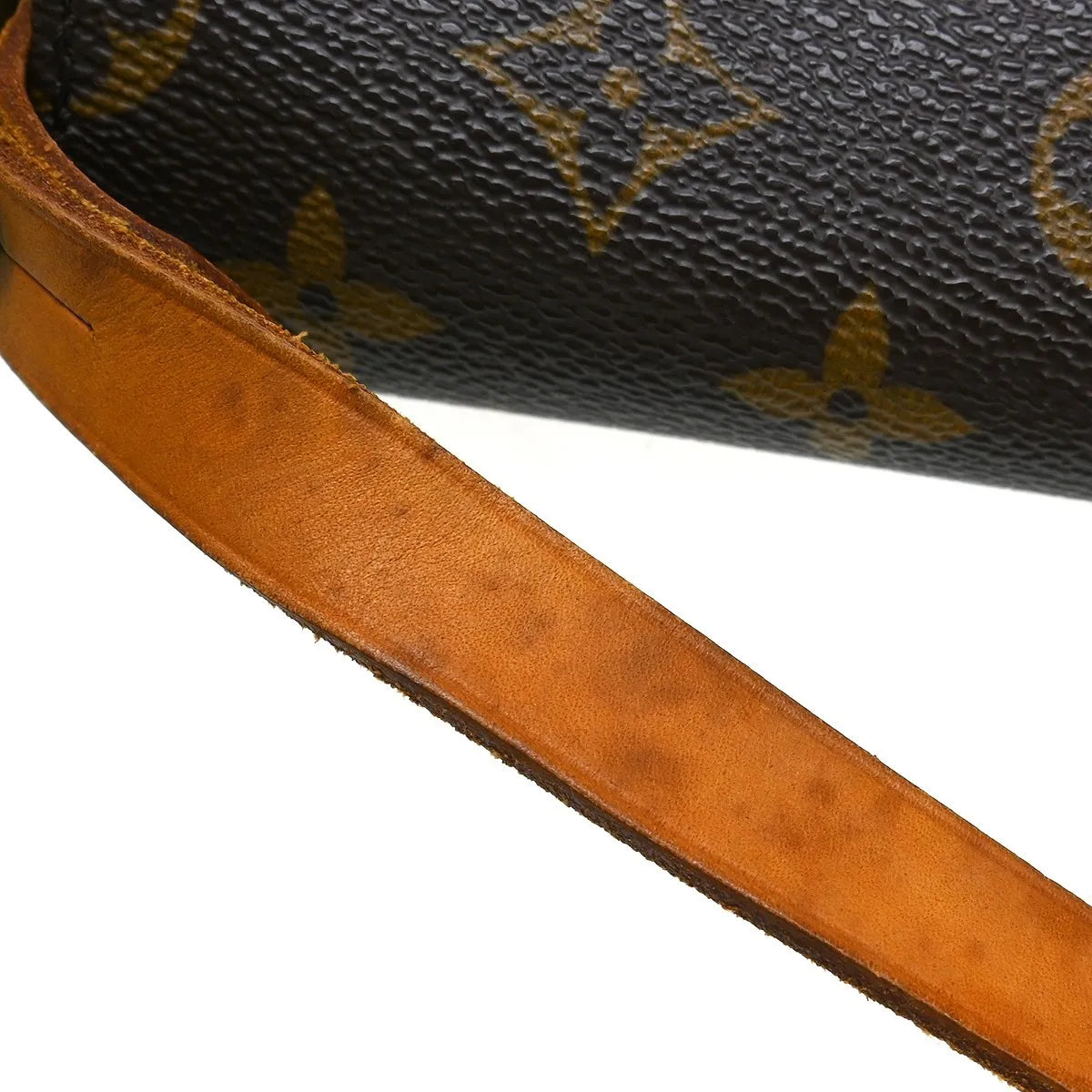 Louis Vuitton Cartouchiere Handbag Monogram Canvas Brown Canvas Shoulder Bag Bag (Pre-Owned)