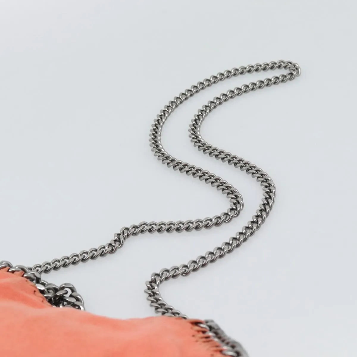 Stella Mccartney Falabella Fold Over Faux Leather Orange Polyester Shoulder Bag Bag (Pre-Owned)