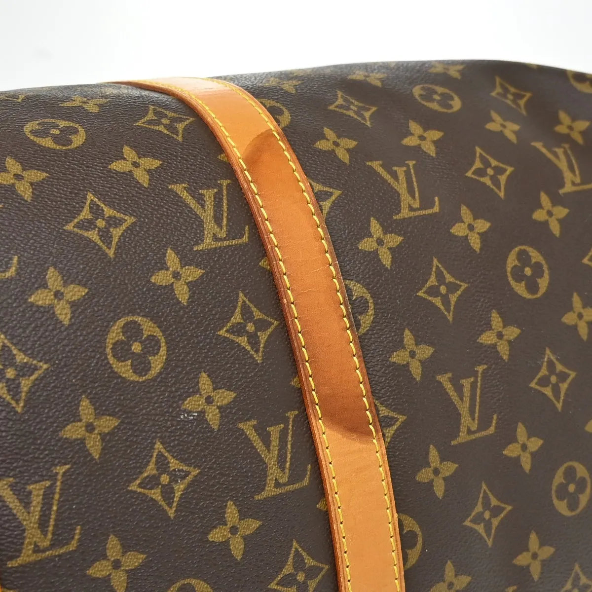 Louis Vuitton Keepall Monogram Brown Canvas Travel Bag Bag (Pre-Owned)
