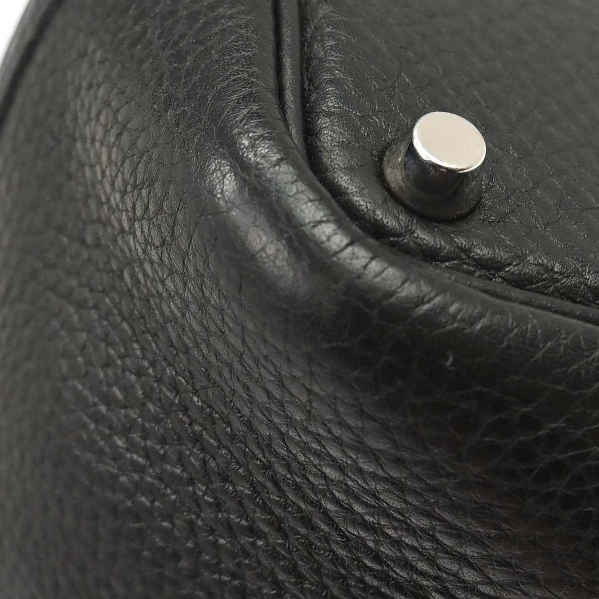 Hermes Picotin Lock Clemence Black Leather Handbag (Pre-Owned)