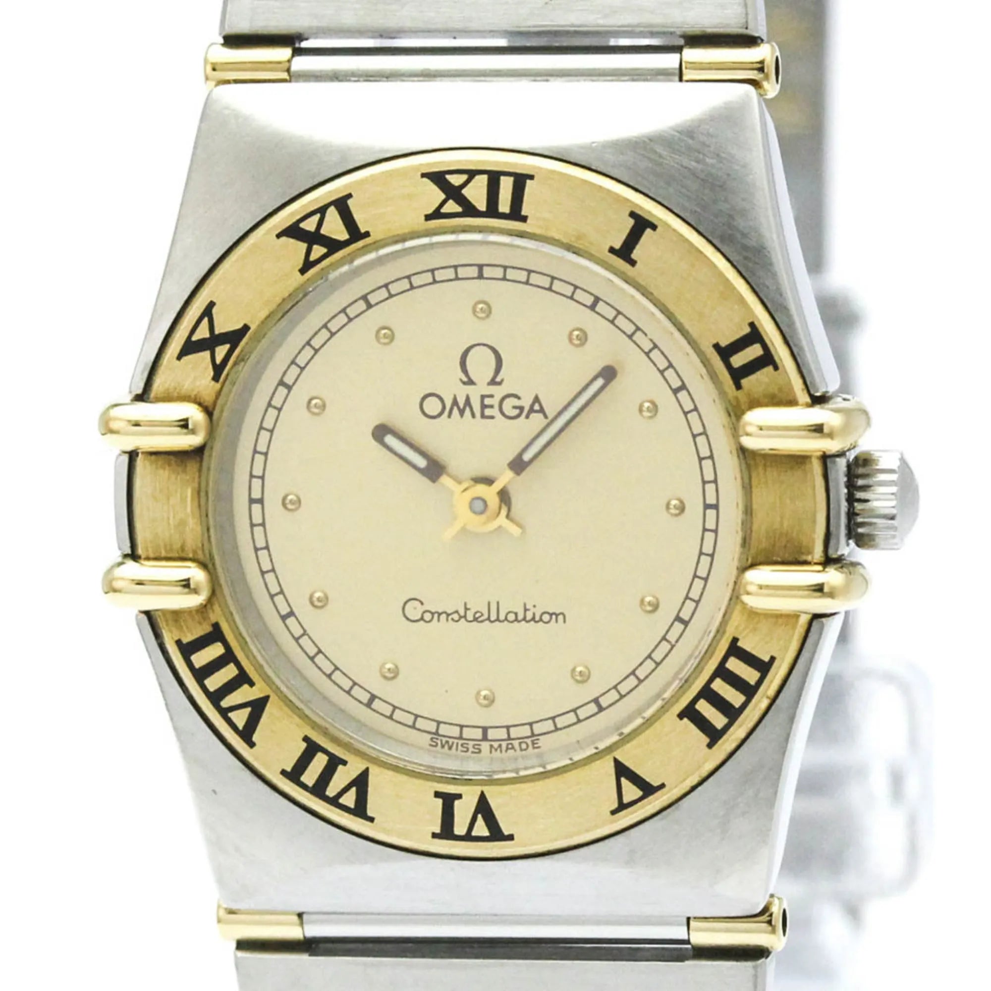 Omega Constellation Quartz Stainless Steel And Yellow Gold Watch (Pre-Owned)
