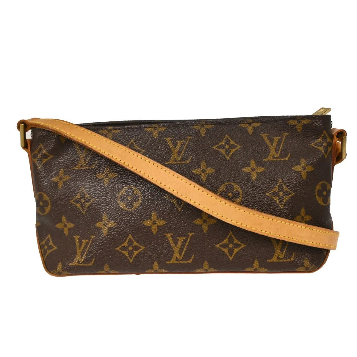 Louis Vuitton Trotteur Monogram Canvas Brown Canvas Shoulder Bag Bag (Pre-Owned)