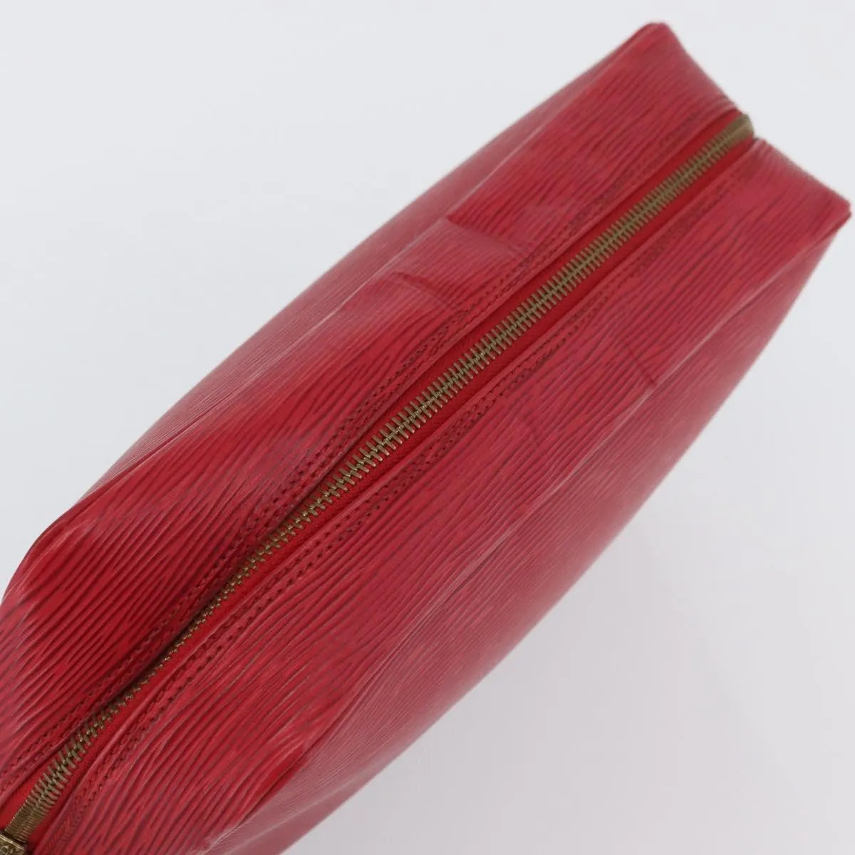 Louis Vuitton Trousse Toiletry Monogram Canvas Red Leather Clutche & Pouche Bag (Pre-Owned)