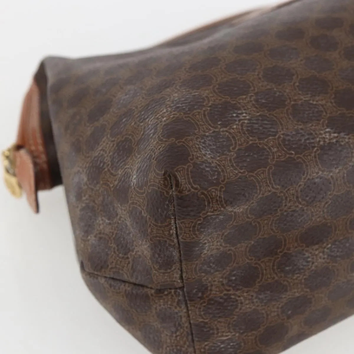 Celine Macadam Pochette Canvas Brown Canvas Clutche & Pouche Bag (Pre-Owned)