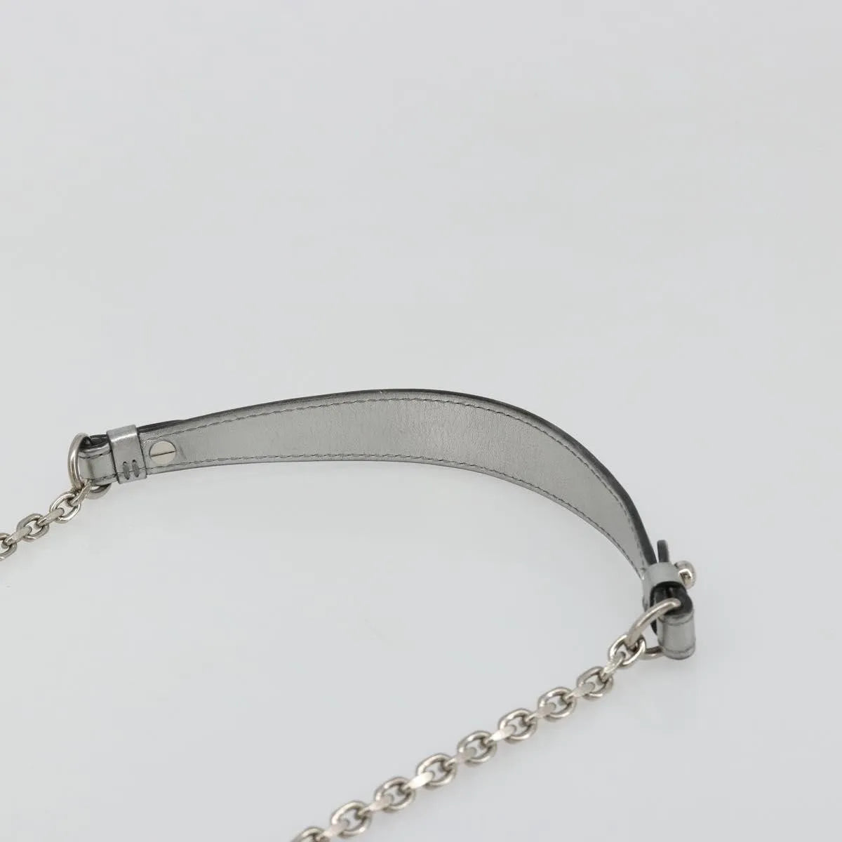 Louis Vuitton Love Note Chain Clutch Leather Silver Leather Shoulder Bag Bag (Pre-Owned)