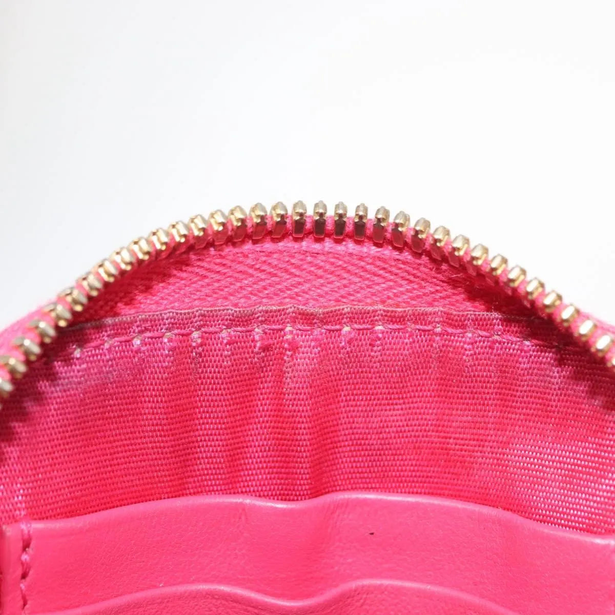 Christian Dior Lady Dior Phone Holder On Chain Cannage Quilt Lambskin Pink Leather Clutche & Pouche Bag (Pre-Owned)