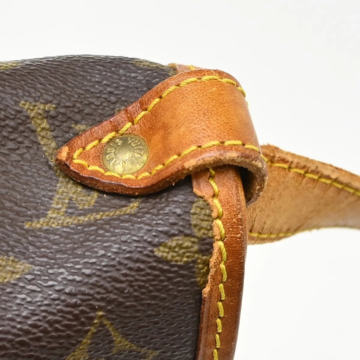 Louis Vuitton Saumur Handbag Monogram Canvas Brown Canvas Shoulder Bag Bag (Pre-Owned)