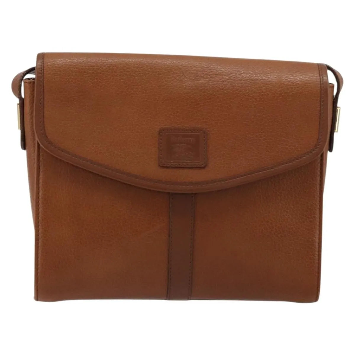 Burberry Vintage Flap Leather Beige Leather Shoulder Bag Bag (Pre-Owned)