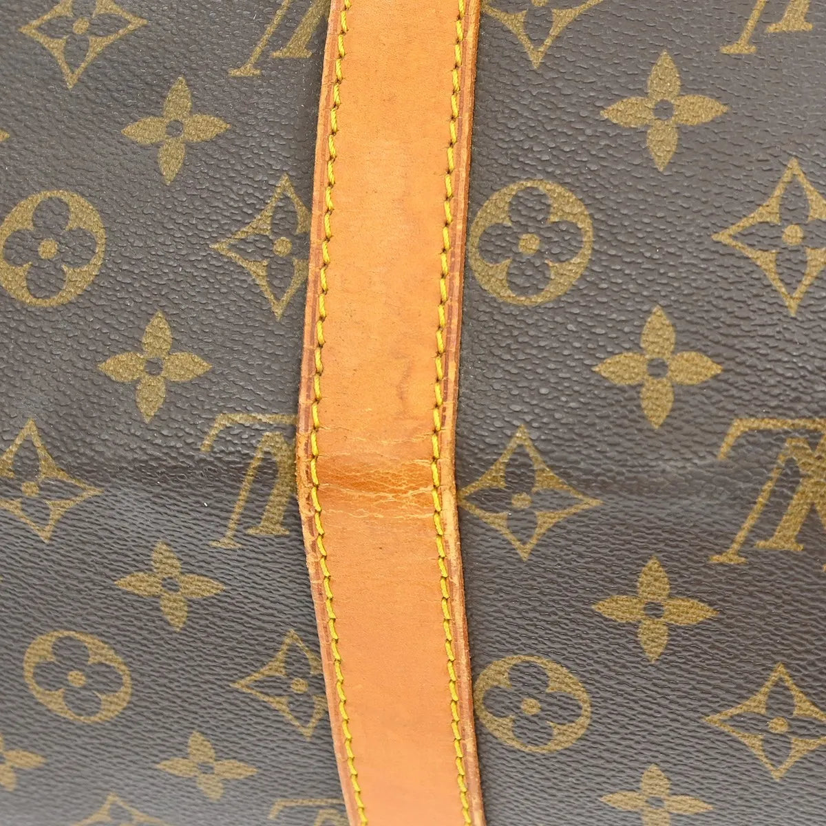 Louis Vuitton Keepall Bag Monogram Canvas Brown Canvas Travel Bag Bag (Pre-Owned)