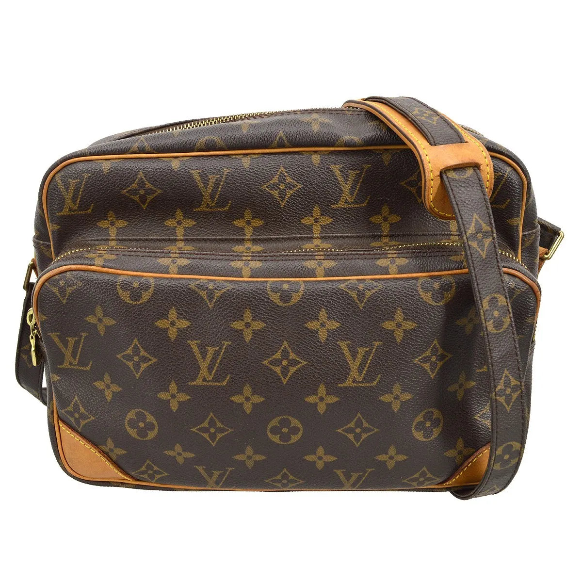 Louis Vuitton Nil Messenger Bag Monogram Canvas Brown Canvas Shoulder Bag Bag (Pre-Owned)