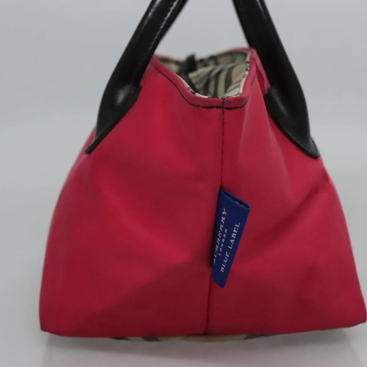 Burberry Blue Label Nylon Pink Nylon Tote Bag Bag (Pre-Owned)