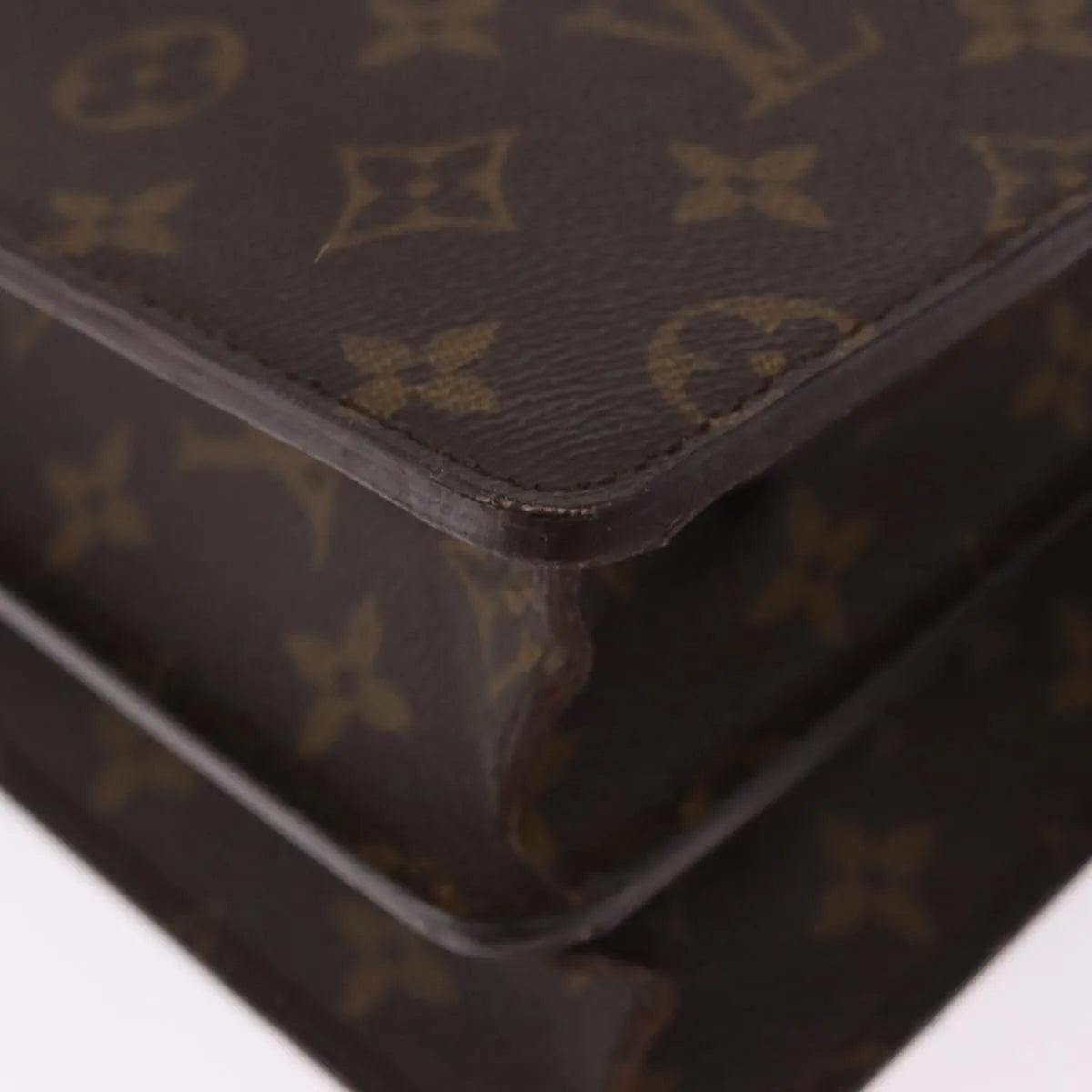 Louis Vuitton Serviette Conseiller Monogram Canvas Brown Canvas Briefcase Bag (Pre-Owned)