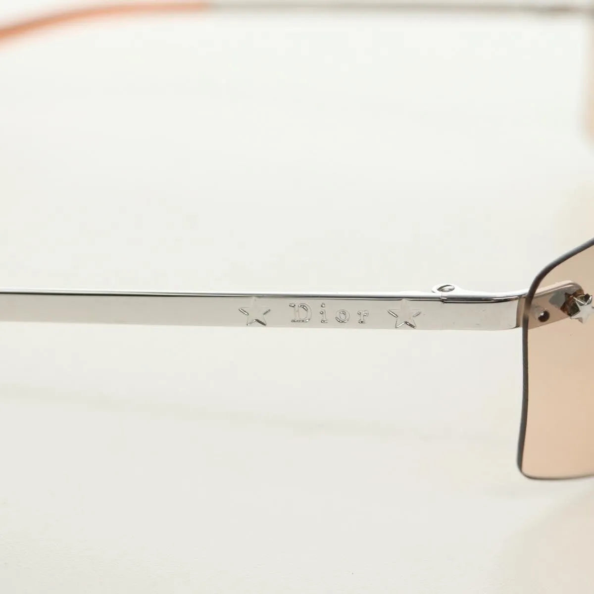 Christian Dior Sunglasses Metal Beige Metal Sunglasse Accessory (Pre-Owned)