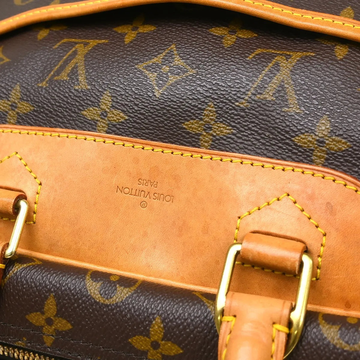 Louis Vuitton Deauville Monogram Canvas Brown Canvas Handbag (Pre-Owned)