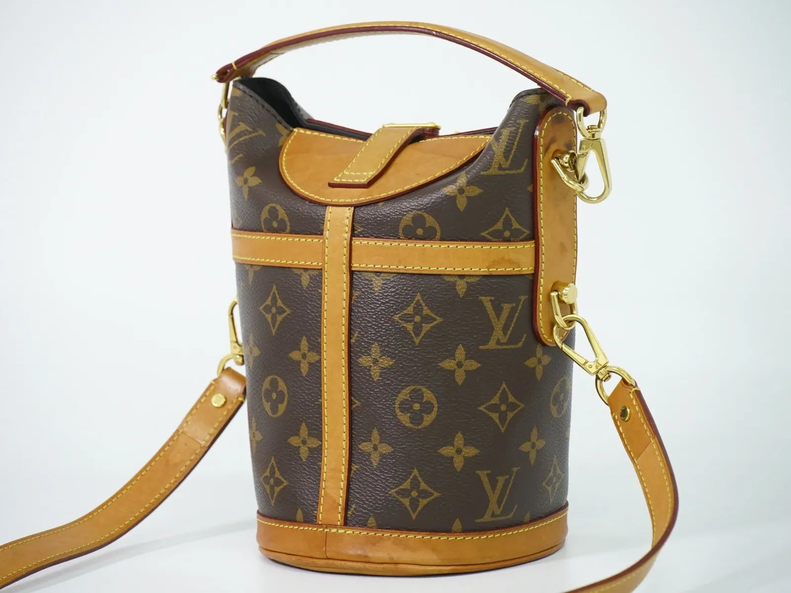 Louis Vuitton Duffle Monogram Canvas Brown Canvas Handbag (Pre-Owned)