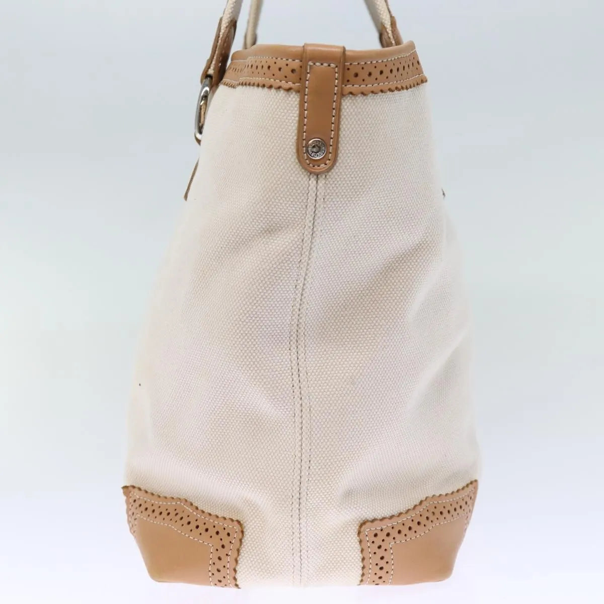 Burberry Blue Label Canvas Beige Canvas Tote Bag Bag (Pre-Owned)