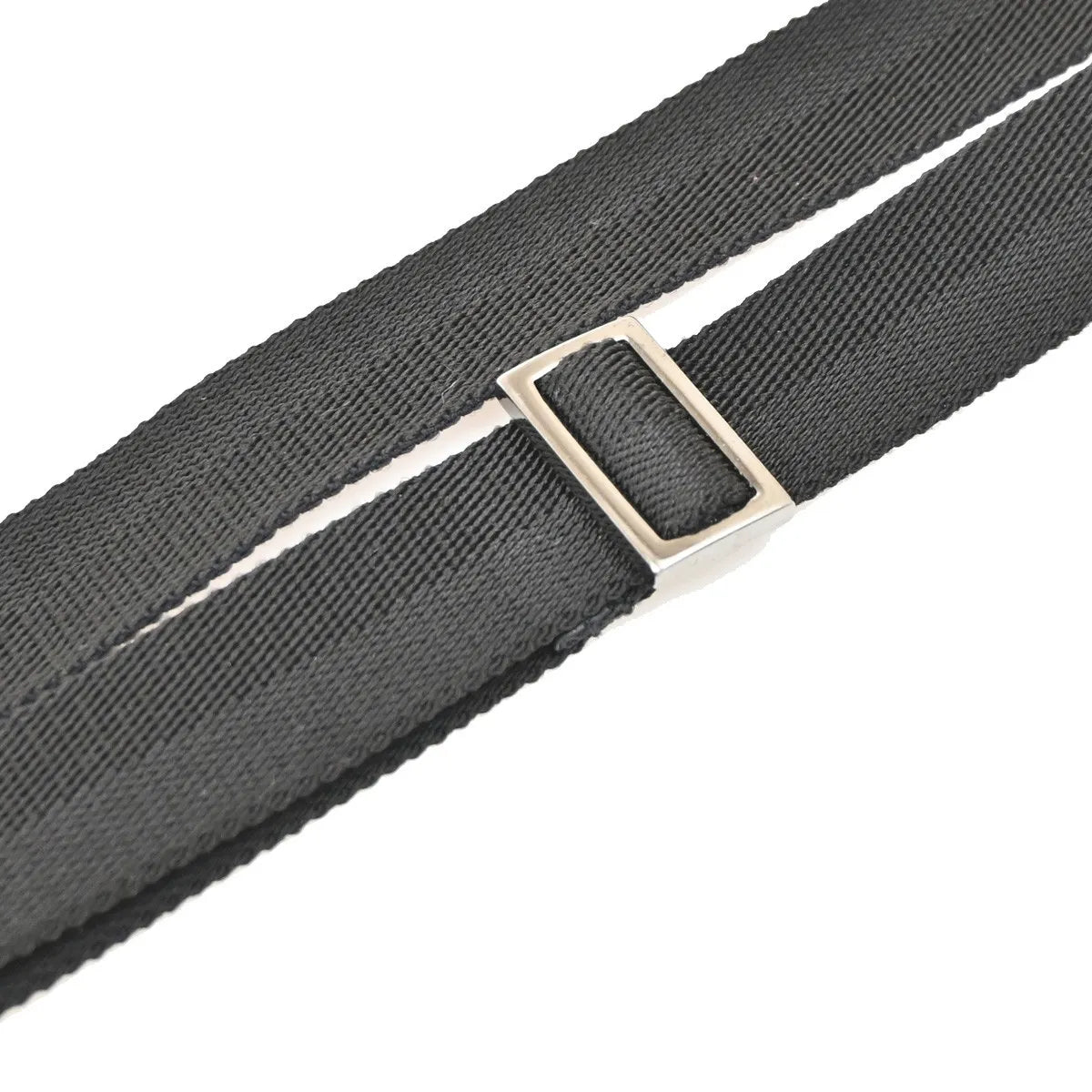 Gucci Vintage Flat Messenger Gg Canvas And Leather Black Canvas Shoulder Bag Bag (Pre-Owned)