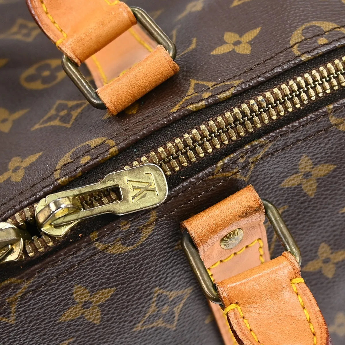 Louis Vuitton Keepall Monogram Brown Canvas Travel Bag Bag (Pre-Owned)