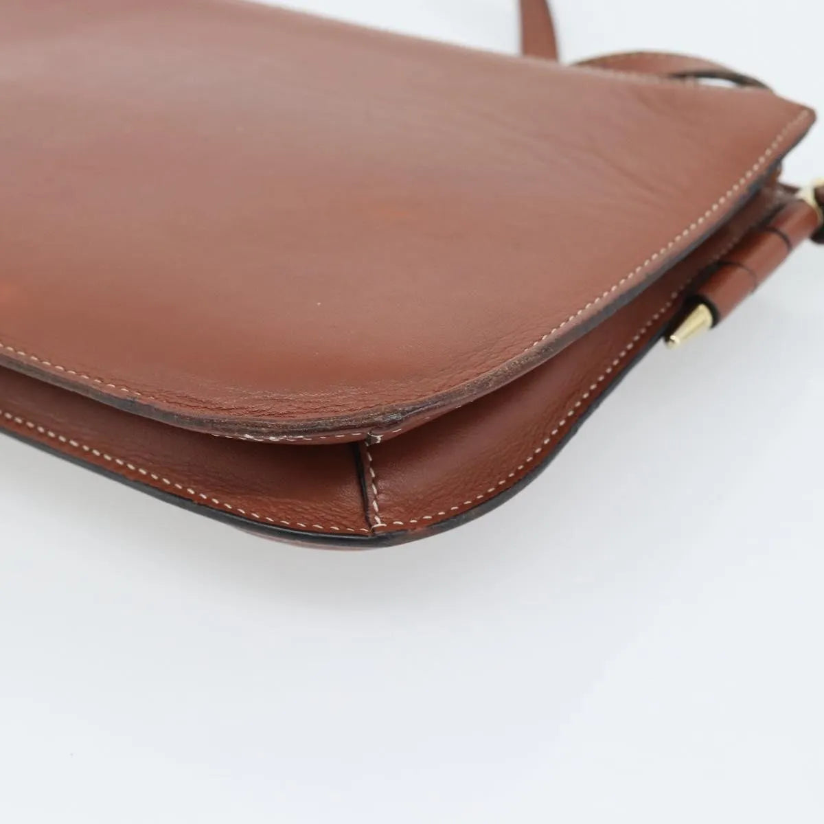 Loewe Gate Double Zip Leather Brown Leather Shoulder Bag Bag (Pre-Owned)