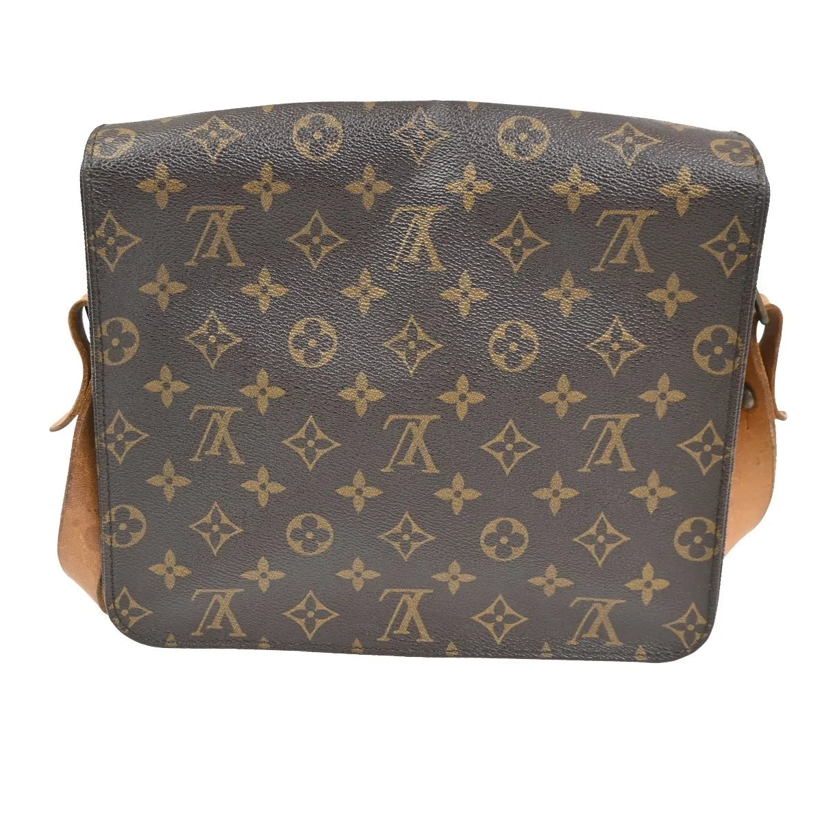 Louis Vuitton Cartouchiere Monogram Canvas Brown Canvas Shoulder Bag Bag (Pre-Owned)