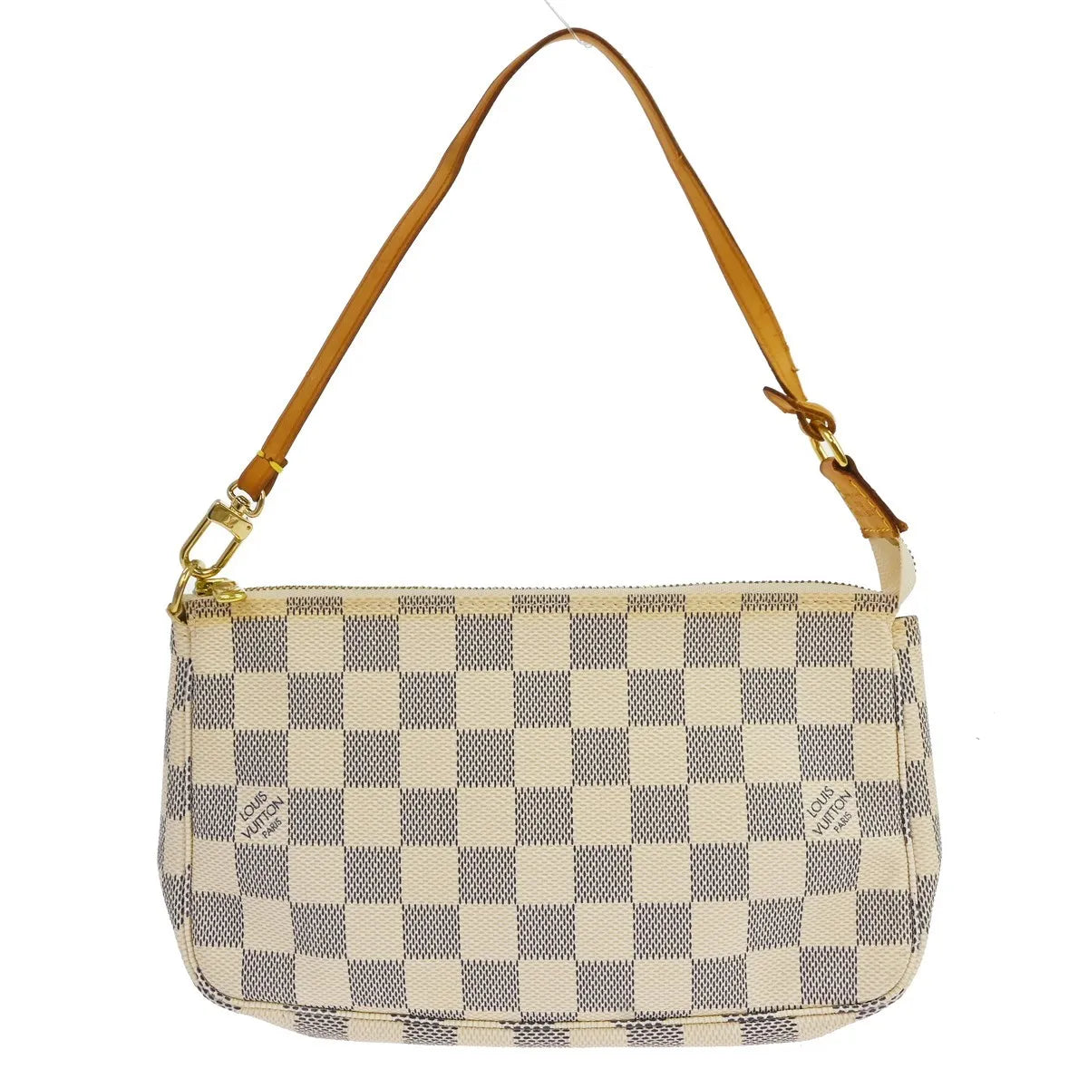 Louis Vuitton Pochette Accessoires Nm Damier White Canvas Clutche & Pouche Bag (Pre-Owned)