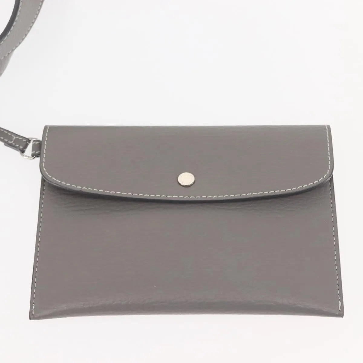 Stella Mccartney Alter Tote Leather Gray Leather Tote Bag Bag (Pre-Owned)