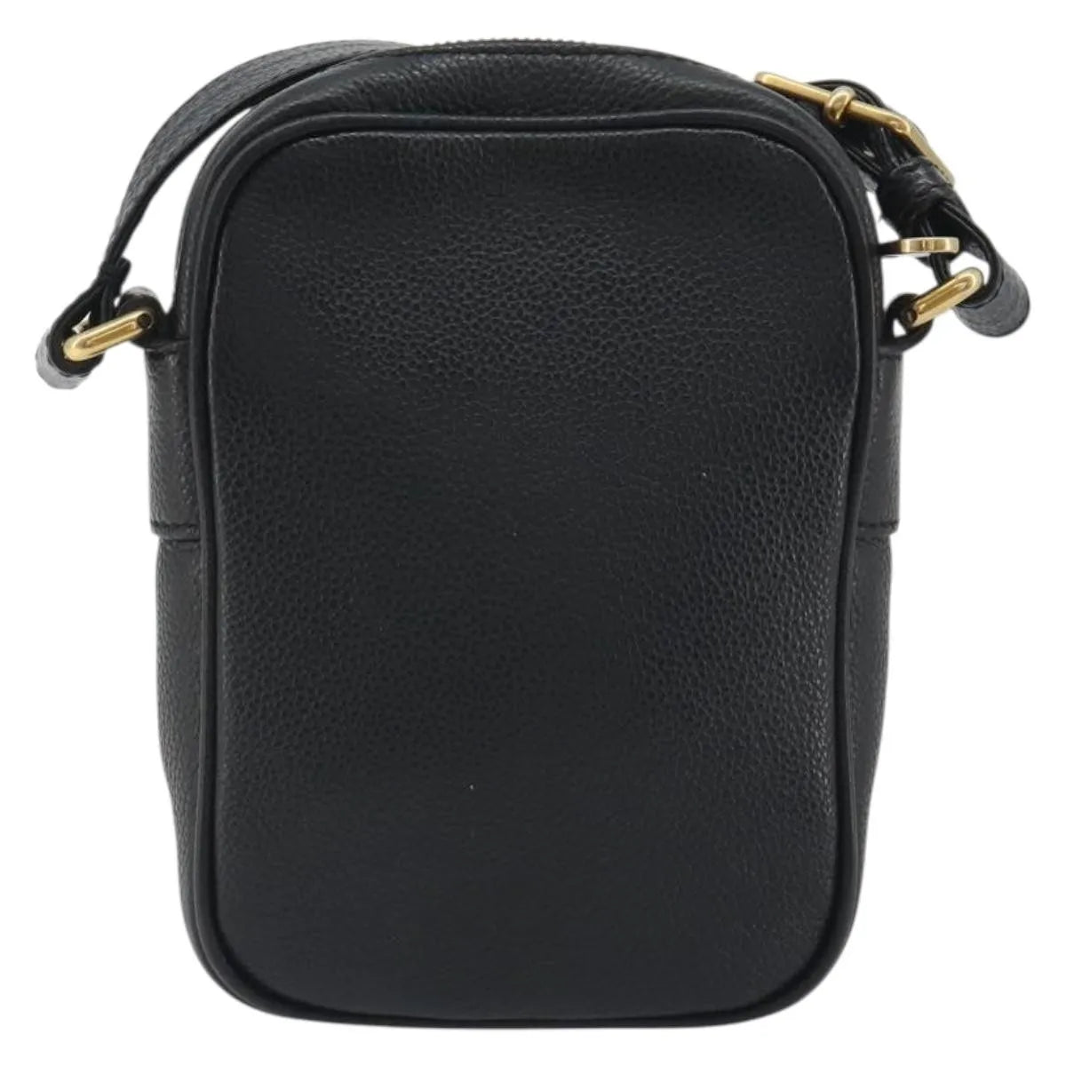 Gucci Logo Zip Messenger Printed Leather Black Leather Clutche & Pouche Bag (Pre-Owned)