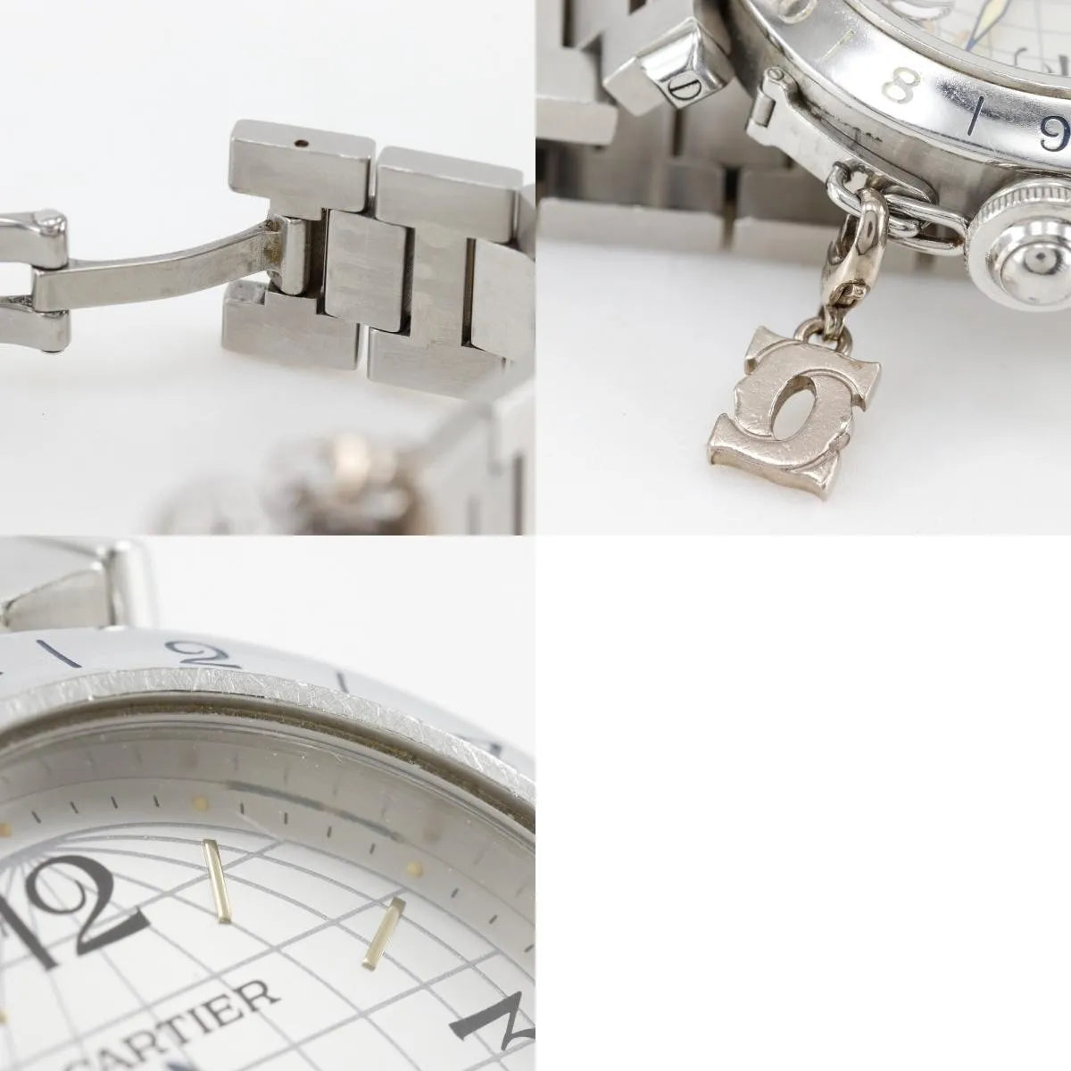 Cartier Pasha C Gmt Automatic Stainless Steel Watch (Pre-Owned)