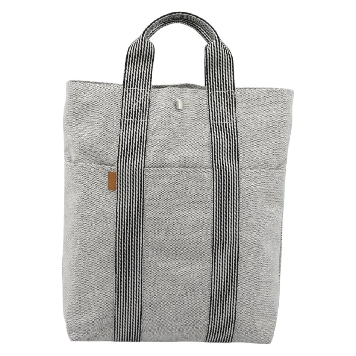 Hermes Fourre-Tout Herline Fourre-Tout Herline Gray Canvas Tote Bag Bag (Pre-Owned)