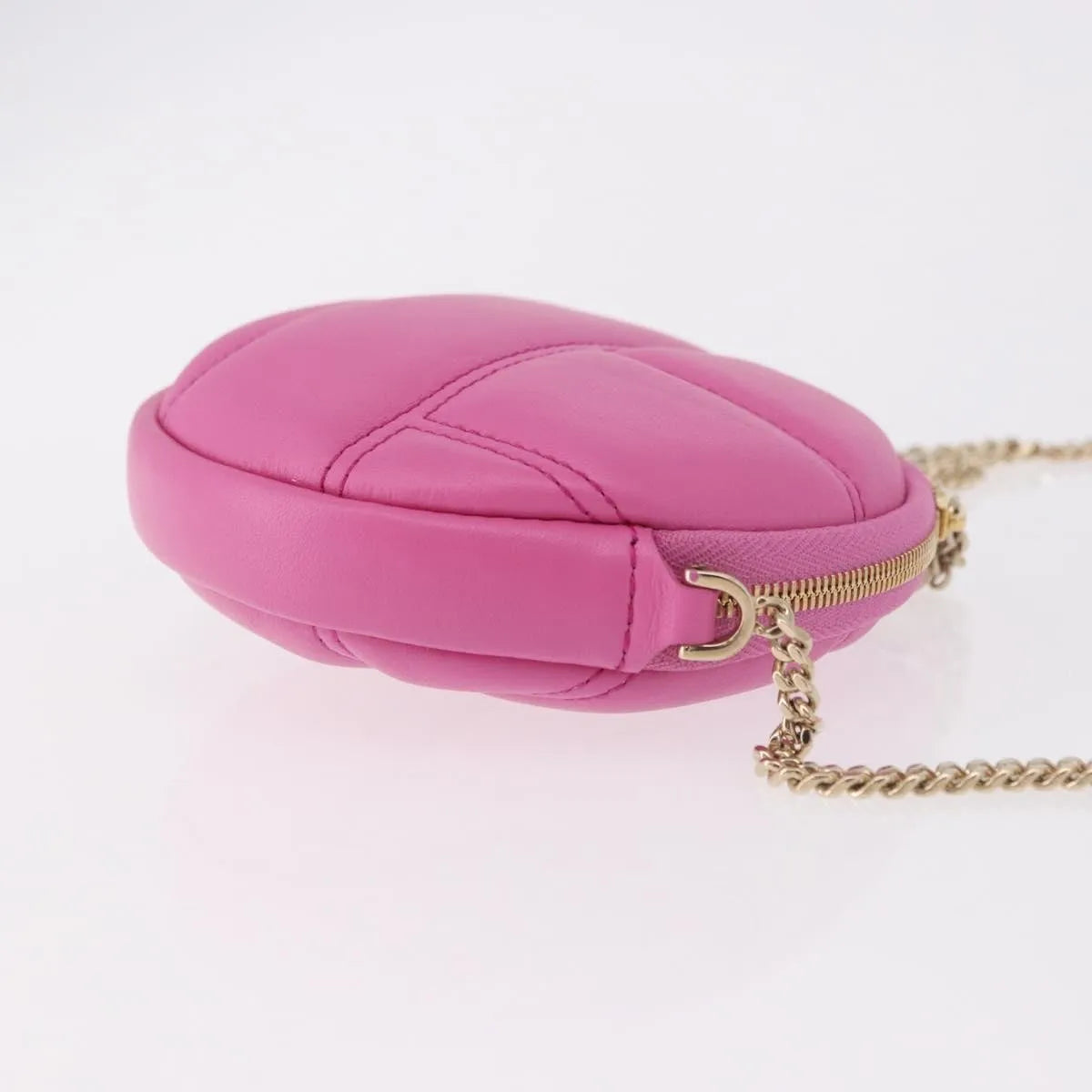 Bvlgari Shoulder Leather Pink Leather Shoulder Bag Bag (Pre-Owned)