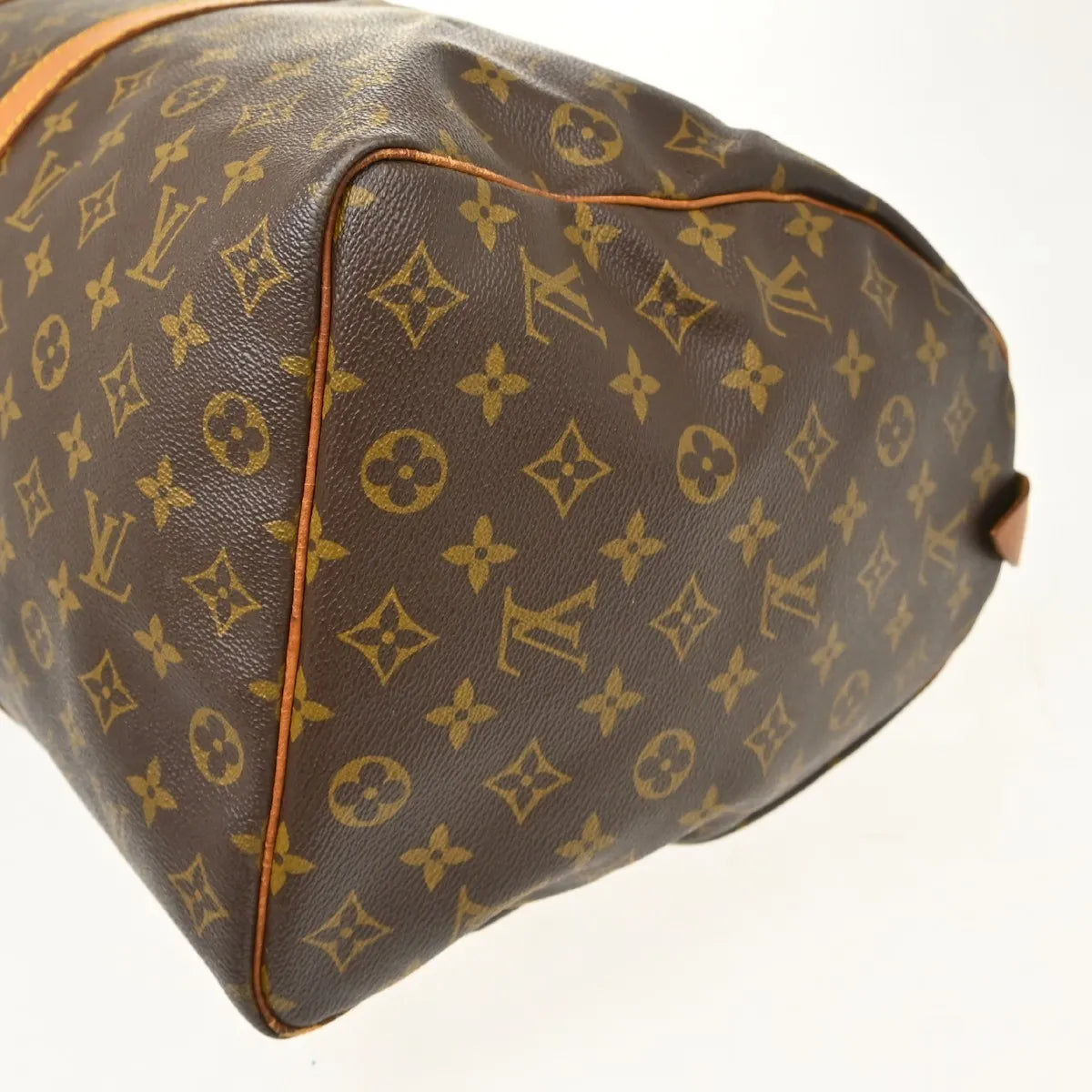 Louis Vuitton Keepall Canvas Brown Canvas Travel Bag Bag (Pre-Owned)