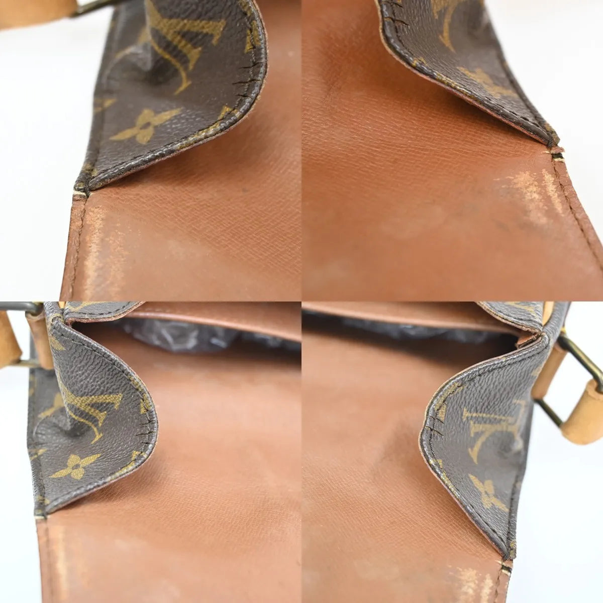 Louis Vuitton Cartouchiere Monogram Canvas Brown Canvas Shoulder Bag Bag (Pre-Owned)