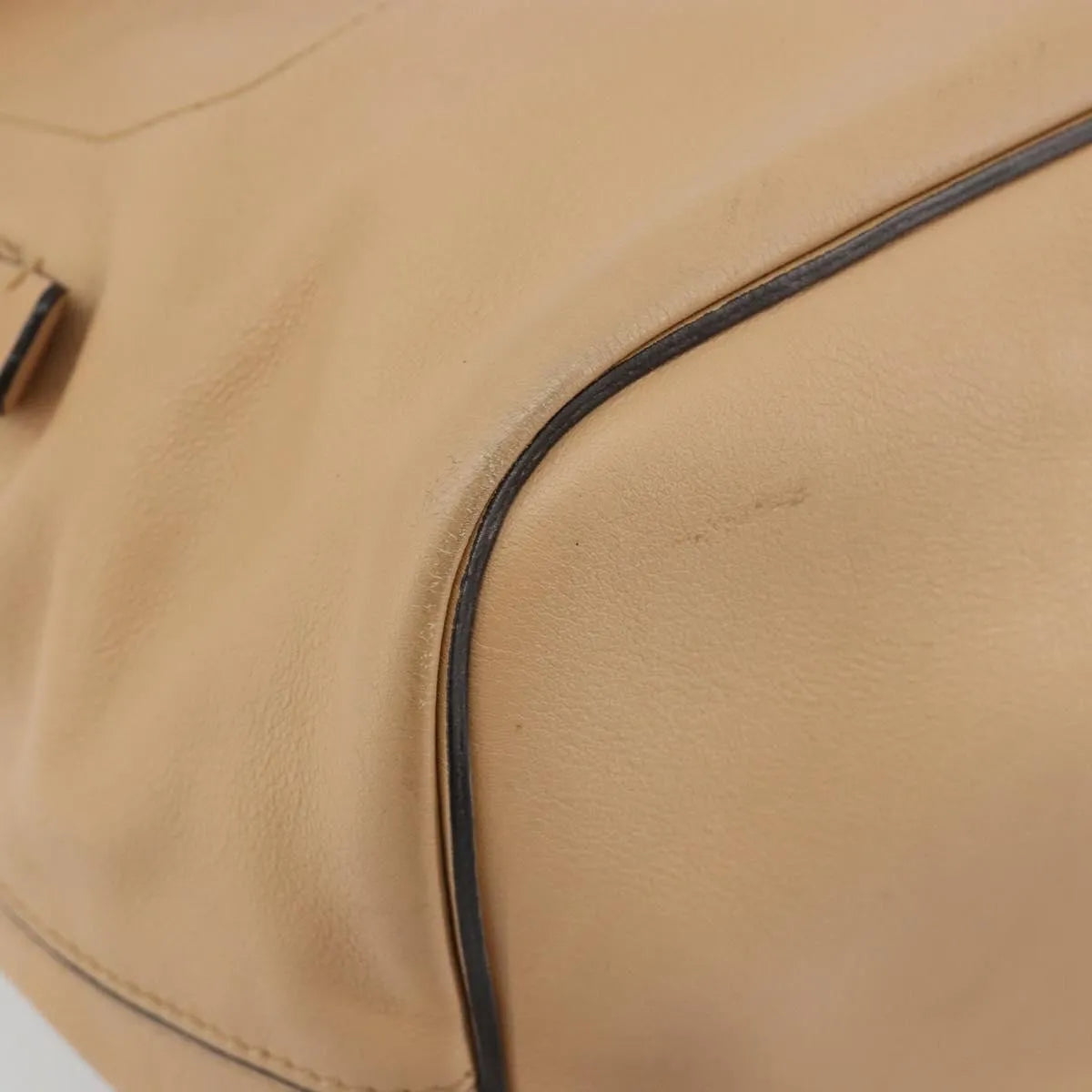 Chloe Faye Suede With Applique Beige Leather Backpack Bag (Pre-Owned)