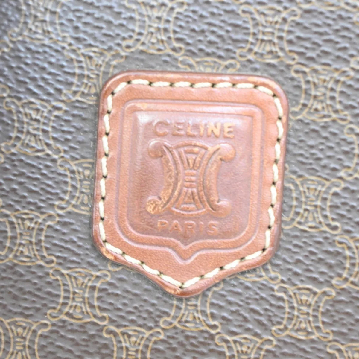 Celine Macadam Pochette Canvas And Leather Brown Canvas Clutche & Pouche Bag (Pre-Owned)