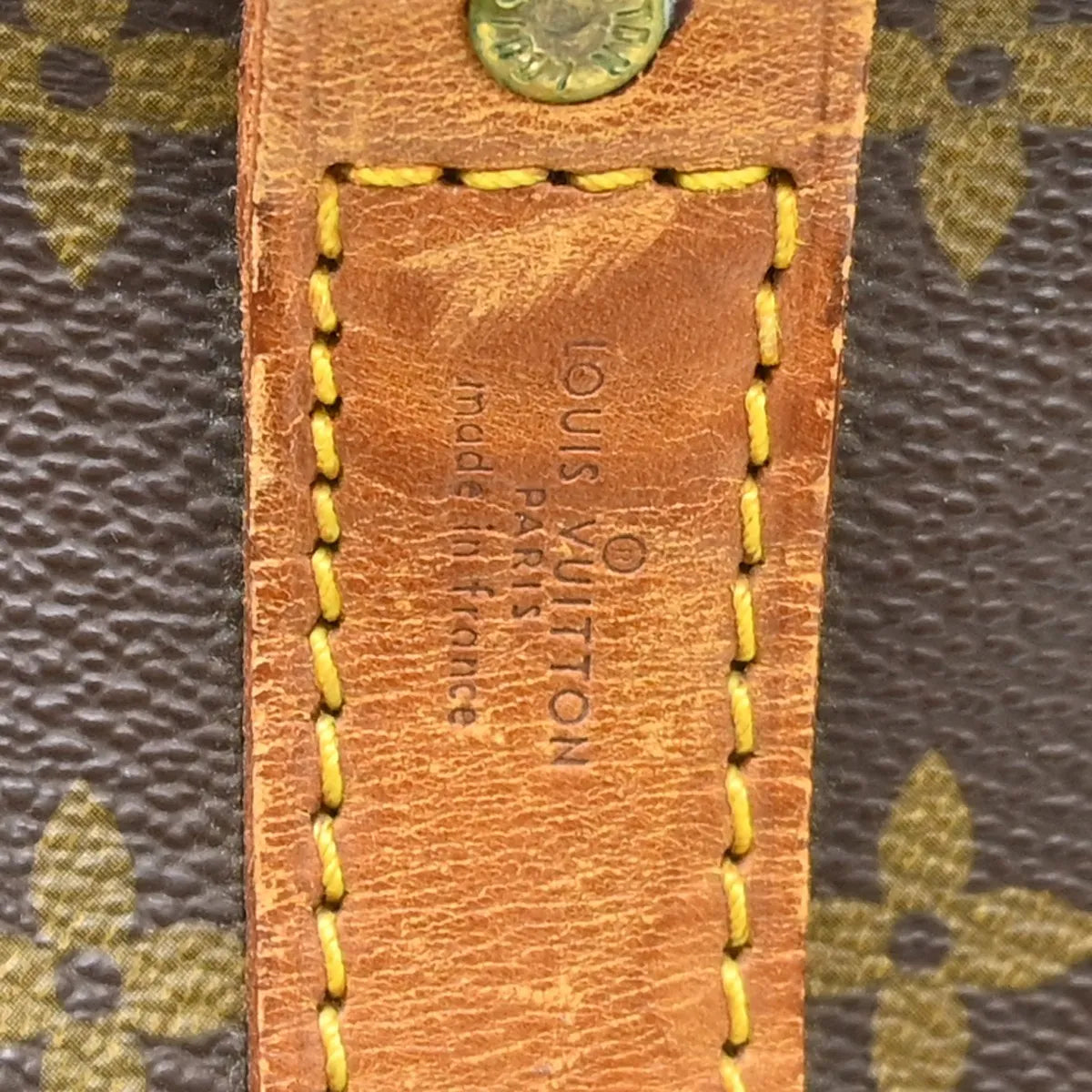 Louis Vuitton Keepall Bandouliere Monogram Canvas Brown Canvas Travel Bag Bag (Pre-Owned)