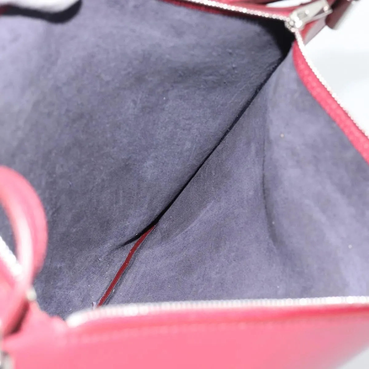 Celine Fortune Cookie Convertible Leather Burgundy Leather Shoulder Bag Bag (Pre-Owned)