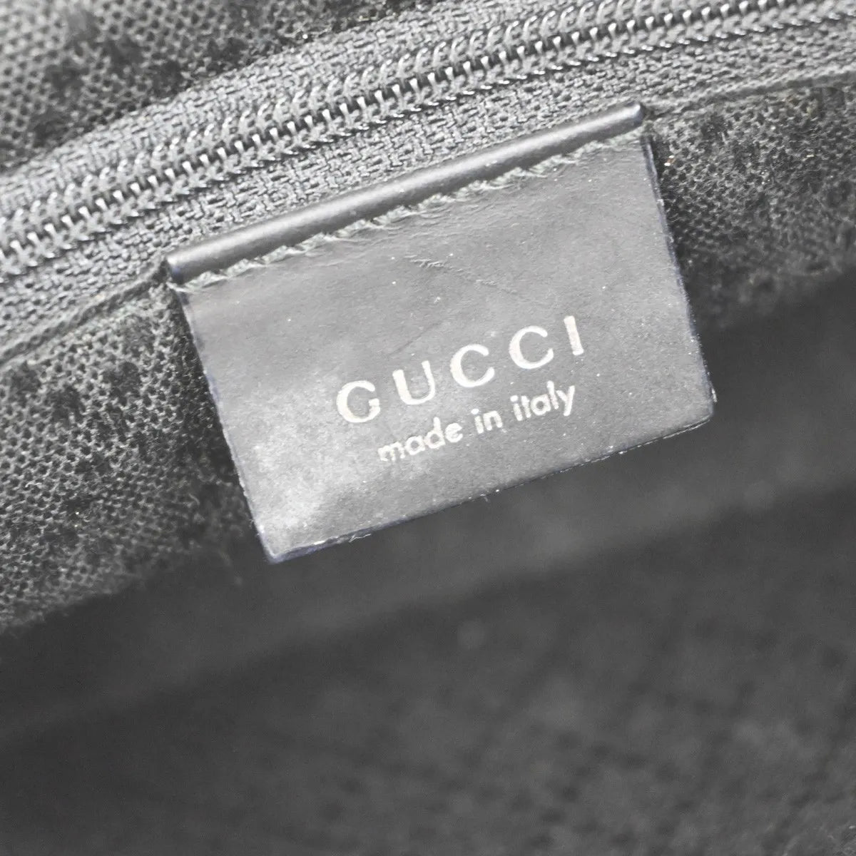 Gucci Zip Around Bowling Gg Canvas And White Leather Black Canvas Handbag (Pre-Owned)