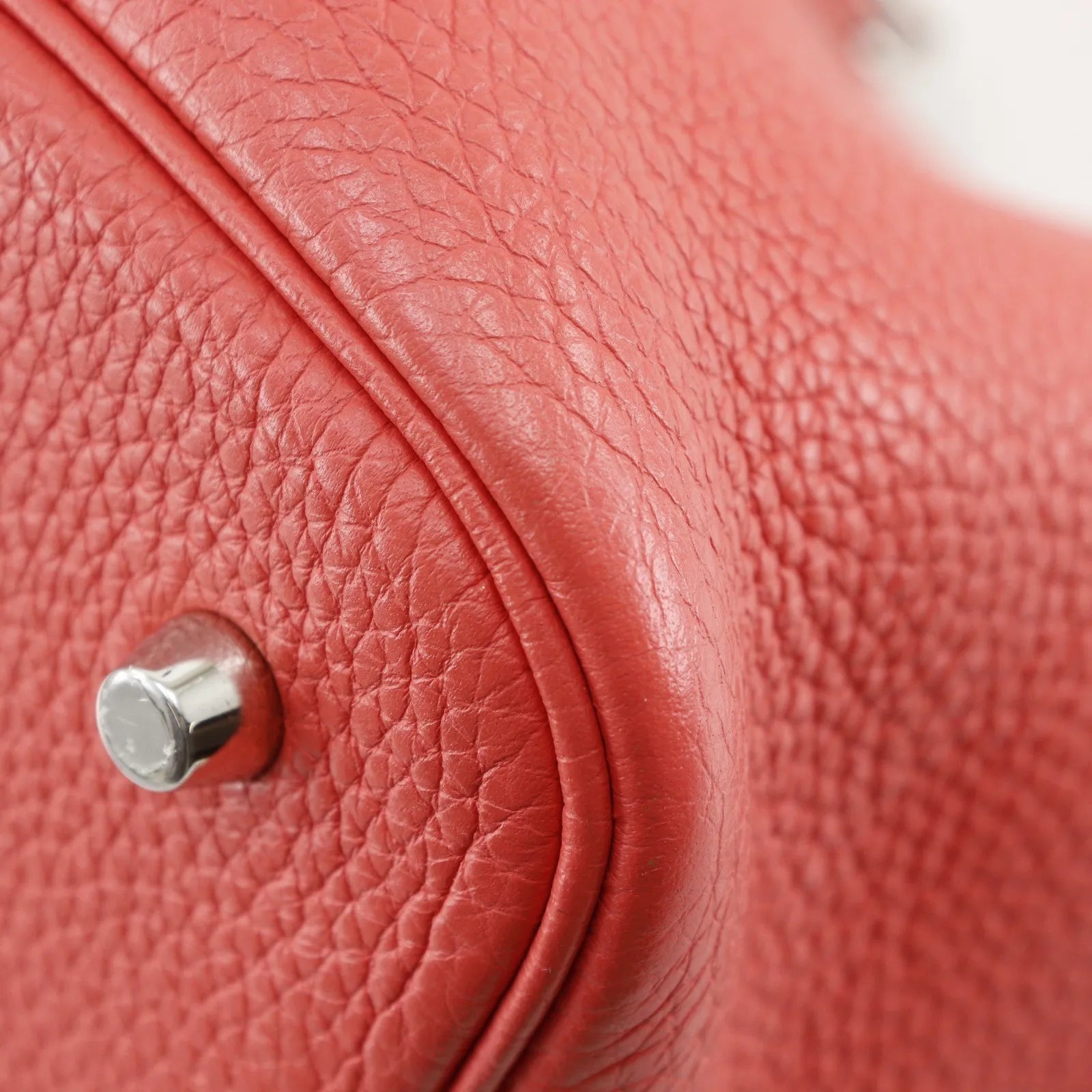 Hermes Picotin Lock Clemence Pink Leather Handbag (Pre-Owned)