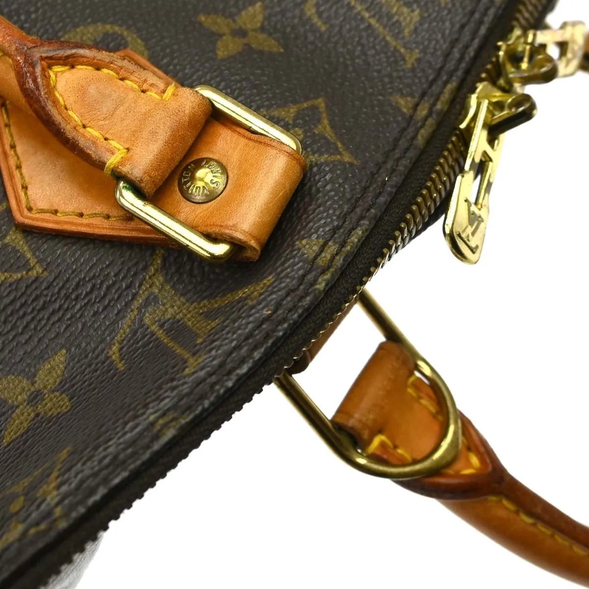 Louis Vuitton Alma Monogram Canvas Brown Canvas Handbag (Pre-Owned)